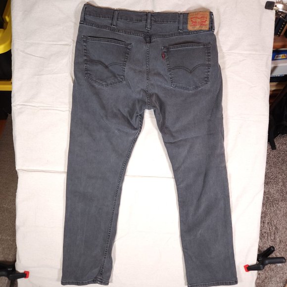 Levis 513 Jeans Mens Label Size 38x32 (~31) Slim Straight Denim Pants Casual - Picture 2 of 16